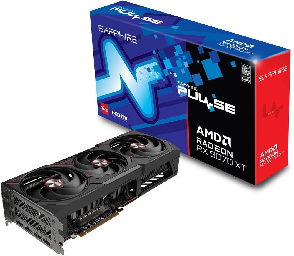 Sapphire Pulse AMD Radeon RX 9070 XT 16GB كرت شاشة 9070