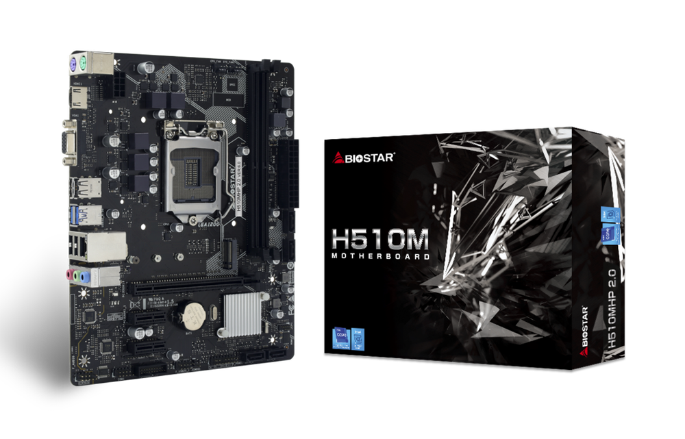 BIOSTAR H510MHP 2.0 مذربورد بايو ستار للجيل العاشر والحادي عشر من انتل