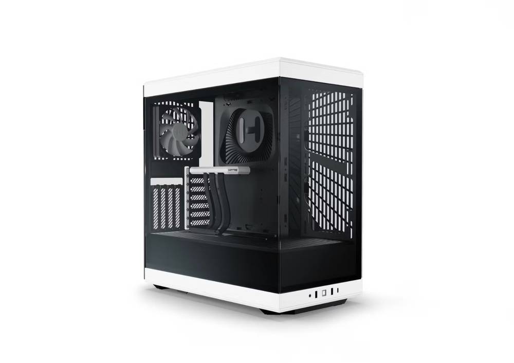  HYTE Y40 Black White كيس بتصميم أنيق باللون الاسود و الابيض