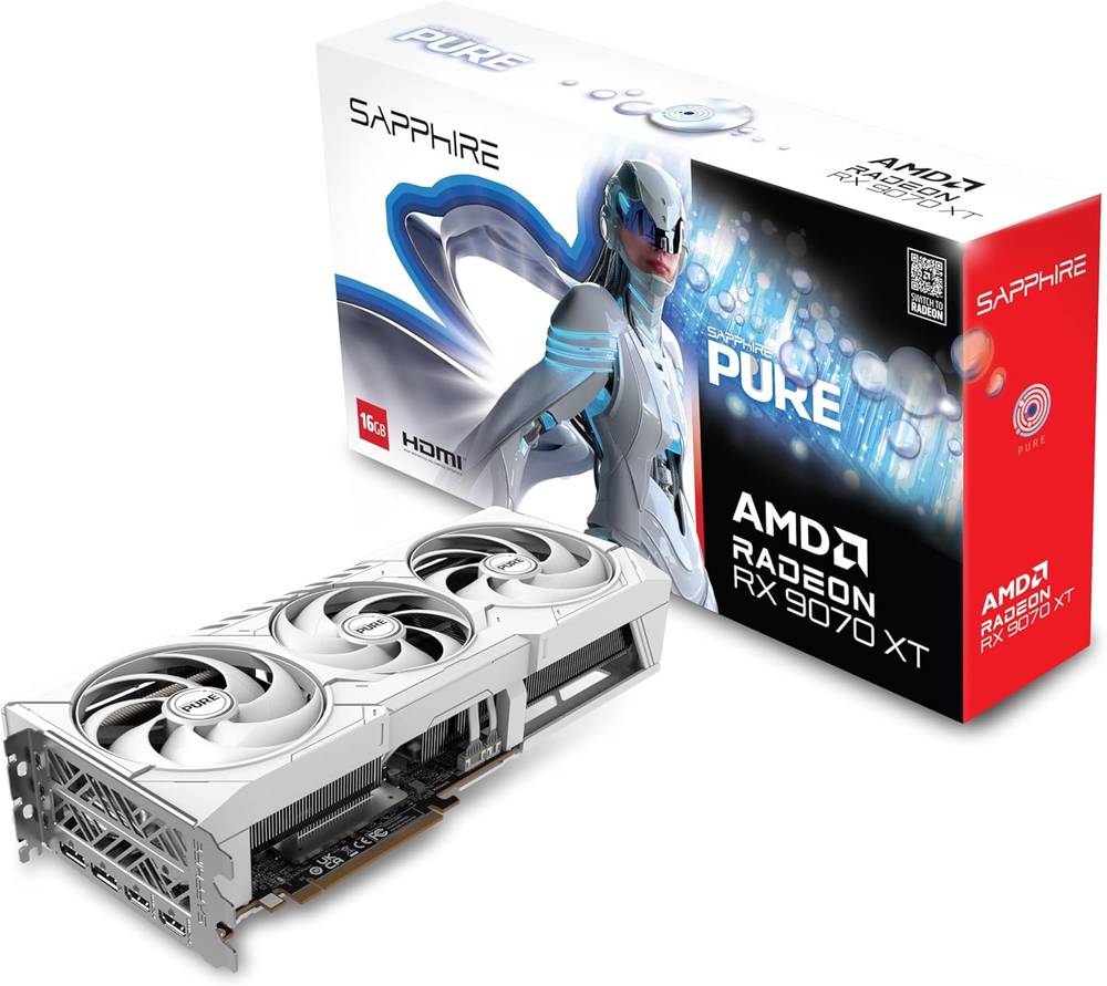 Sapphire Pure AMD Radeon RX 9070 XT 16GB OC كرت 9070 16 قيقا