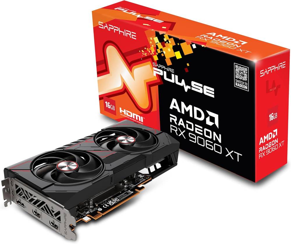 SAPPHIRE PULSE AMD RX 9060 XT 16GB كرت شاشة 9060 16 قيقا