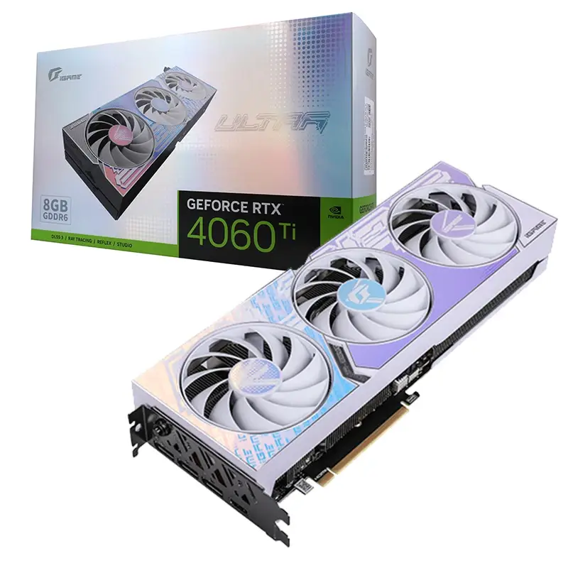 Colorful iGame GeForce RTX 4060 Ti Ultra White كرت شاشة من كولورفول 4060 تي اي ابيض 