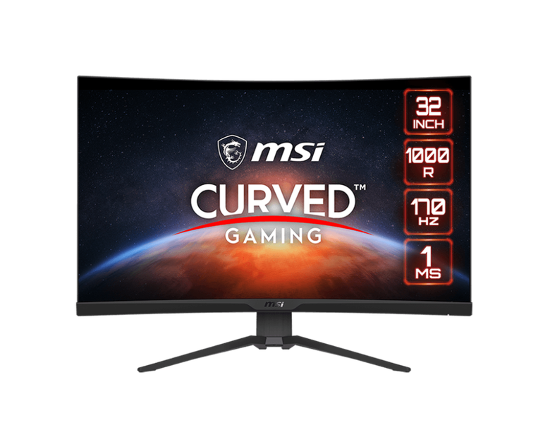 MSI 32″ Curved Gaming Monitor 170Hz G322CQP شاشة العاب ام اس اي 170 هيرتز