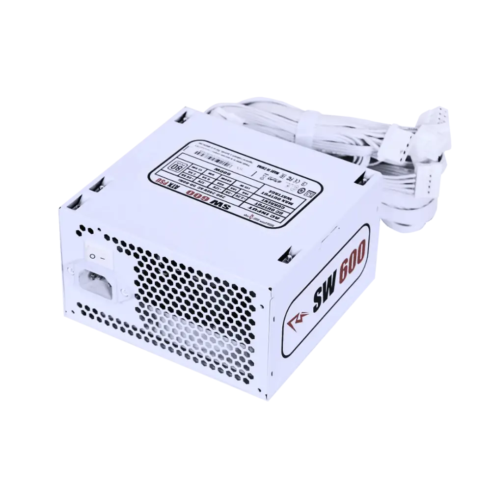 Spear power supply 600 w white باور سبلاي ابيض 