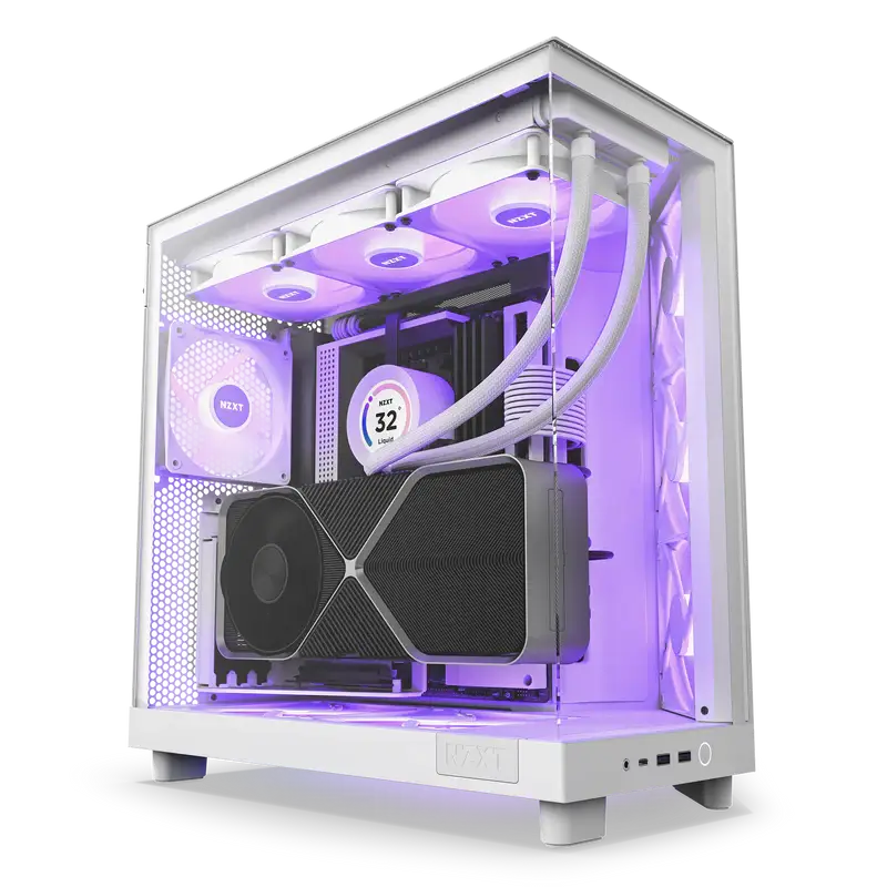 NZXT H6 Flow RGB (2023) ATX Case كيس انزد اكستي ار جي بي