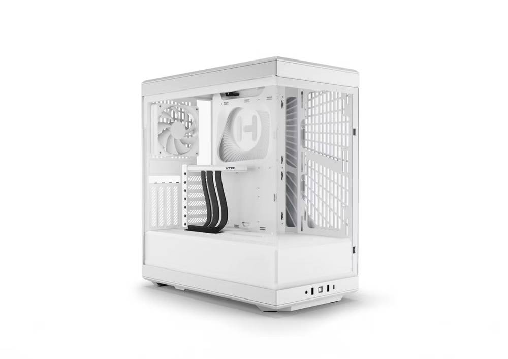  HYTE Y40 White كيس بتصميم أنيق باللون الابيض