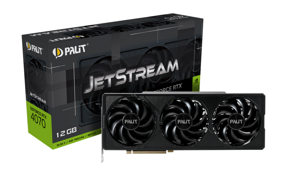PALIT GeForce RTX 4070 JetStream كرت شاشة من باليت 4070 