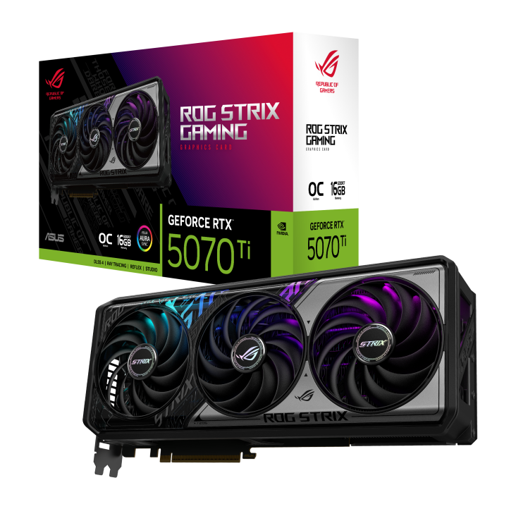 ASUS ROG Strix GeForce RTX 5070 Ti OC 16GB كرت شاشة اسوس 16 قيقا