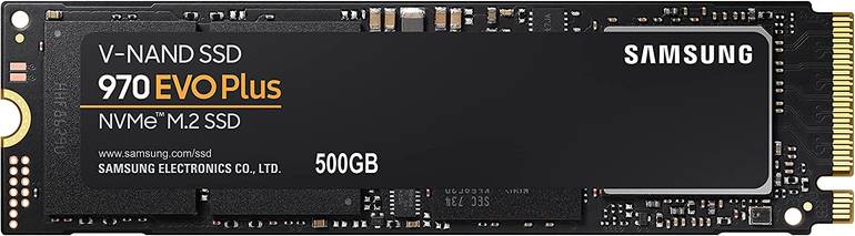 Samsung SSD 500GB M.2 970EVO plus ذاكرة سامسونج 500 قيقابايت ام دوت تو