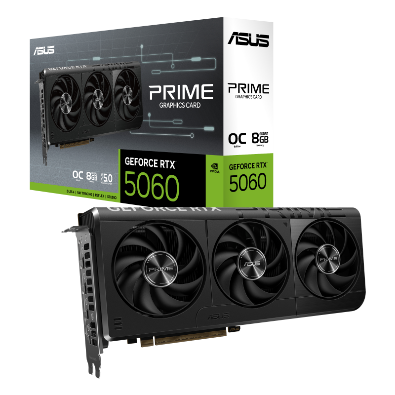 ASUS PRIME RTX 5060 8GB GDDR7 OC كرت شاشة 5060 