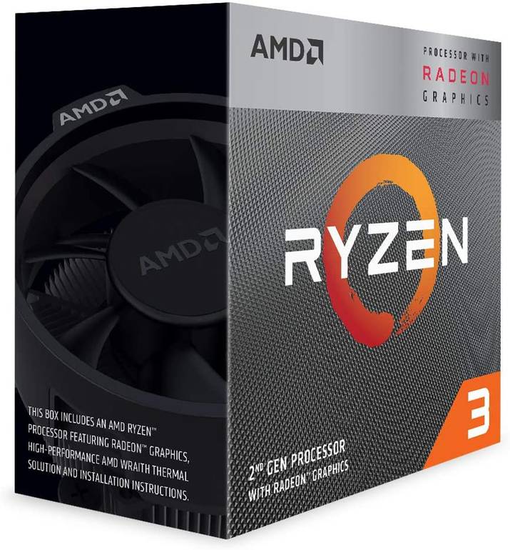 معالج رايزن 3 الجيل ال3 مع كرت مدمج AMD Ryzen 3 3200G