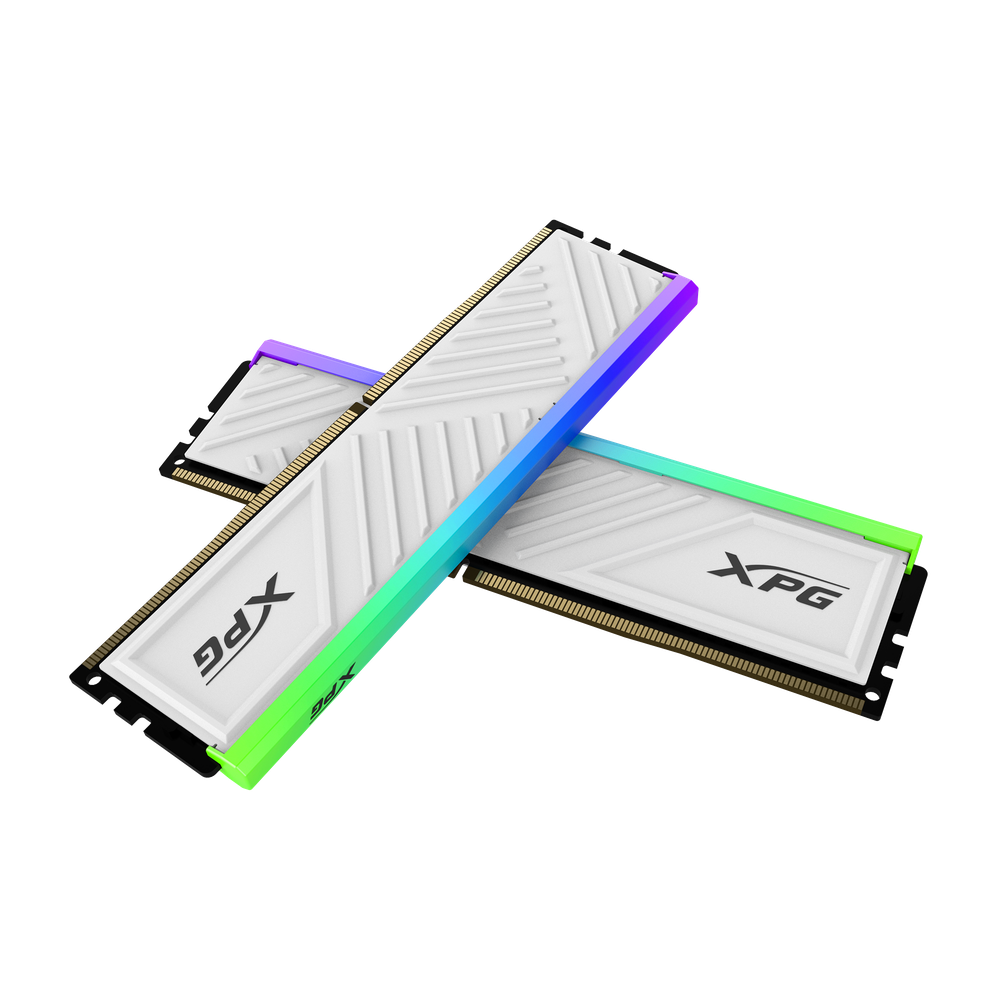 ADATA XPG SPECTRİX D35G RGB 16GB (8x2) DDR4 3200MHz white رام اداتا 16 قيقا ابيض