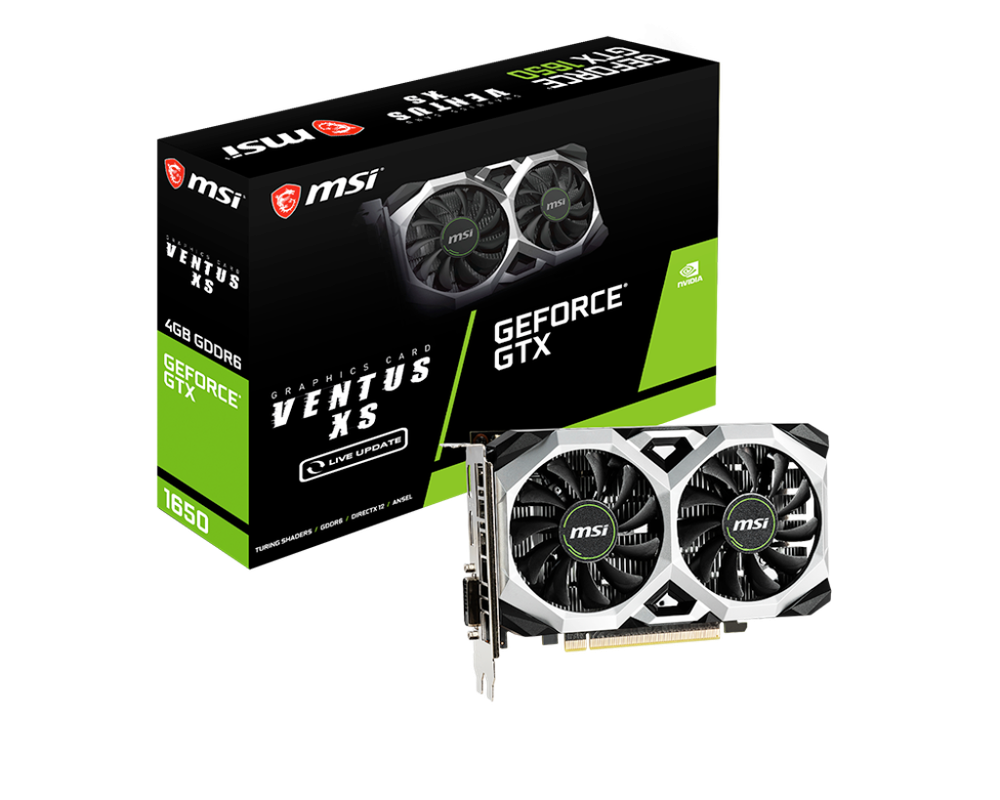 MSI Geforce GTX Ventus XS 1650  كرت شاشة 1650 من ام اس اي 