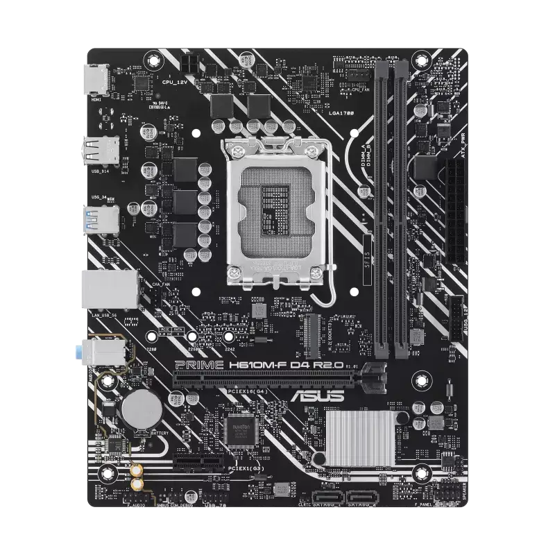 ASUS MB H610M-F D4 R2.0 مذر بورد اسوس 