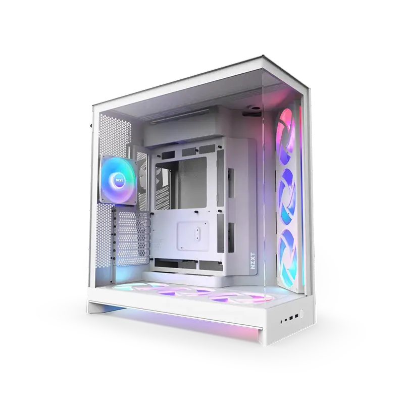 NZXT H9 FLOW RGB PLUS (2025)  RGB FANS كيس انزد اكستي بلس