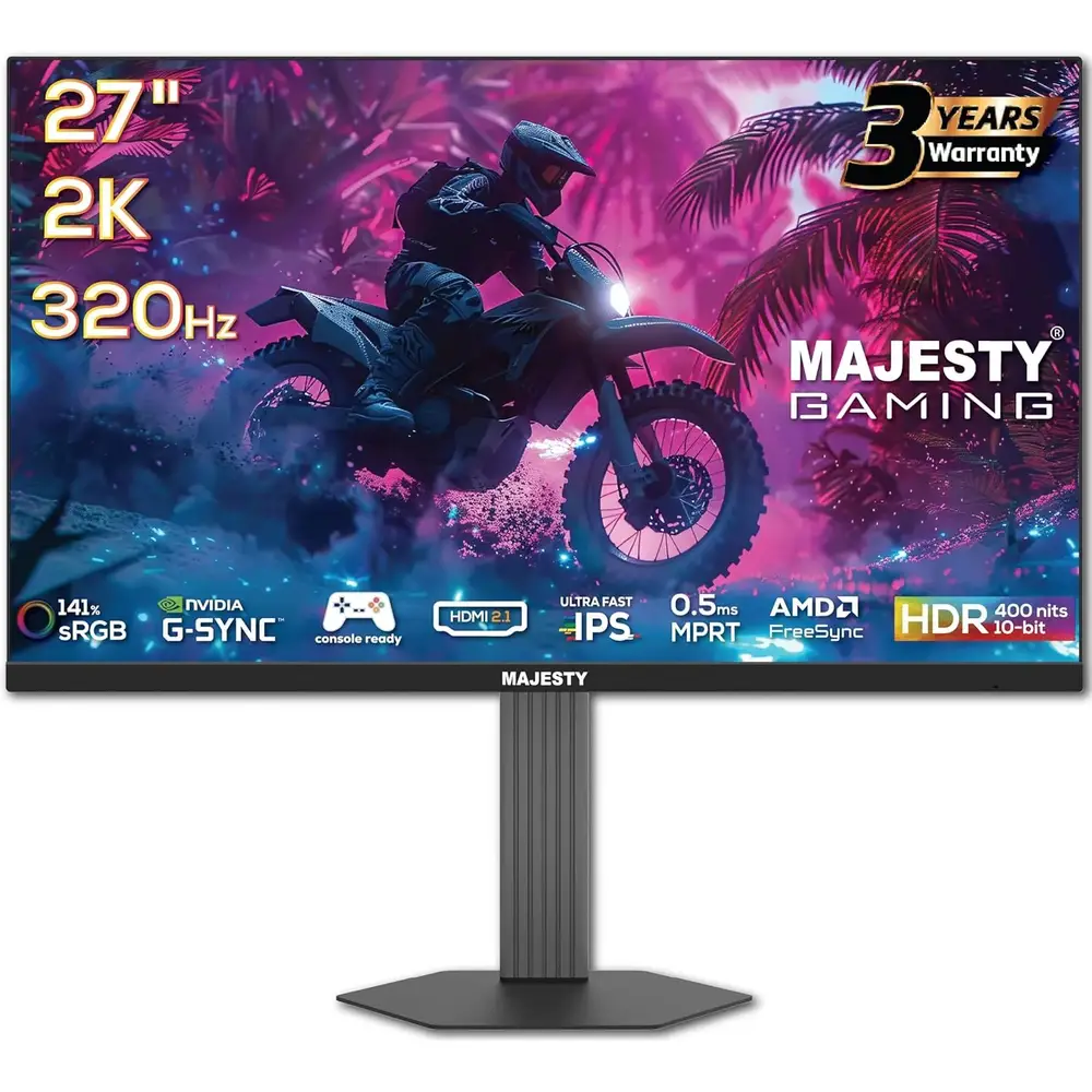 Majesty 27 Inch QHD 320Hz شاشة ألعاب ماجيستي 320 هرتز