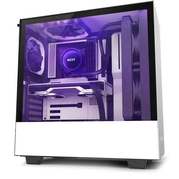 NZXT H510i Compact Mid Tower Black/White/Red كيس ان زي اكس تي اتش 510 اي صندوق بي سي قيمنق