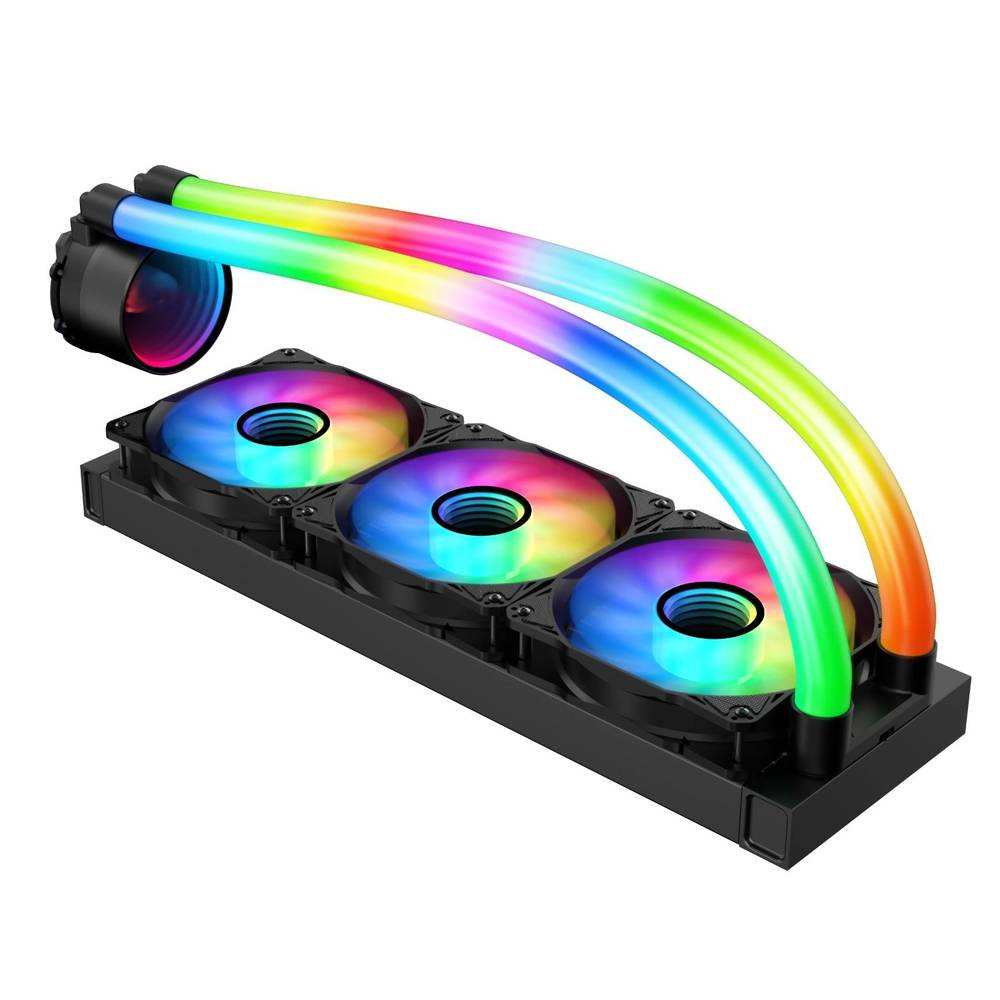Highend Everest 360MM CPU water coolling Radiator black RGB tube مبرد مائي من هاي اند