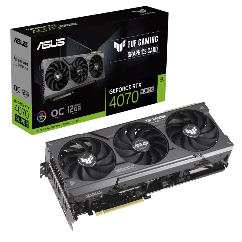 ASUS VGA TUF RTX4070 SUPER - 012G GAMING كرت شاشة اسوس 4070 سوبر 