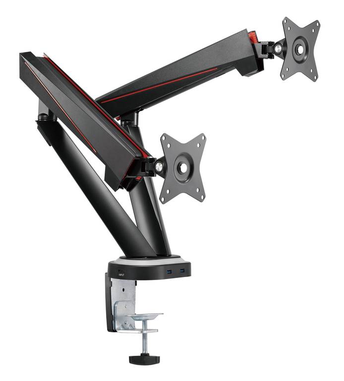 Twisted Minds Dual Monitors Spring-Assisted PRO Gaming Monitor Arm With USB