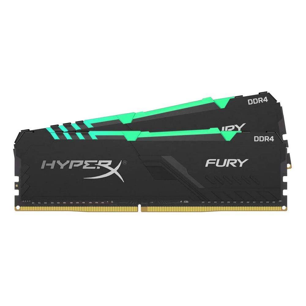 Kingston HyperX Fury RGB DDR4 3200MHz (2×16GB) رام كنقستون 32 قيقا