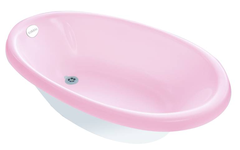 حوض استحمام الطفل (وردي) نعومة المارشميلو لم يصنع من مواد بلاستيكية 