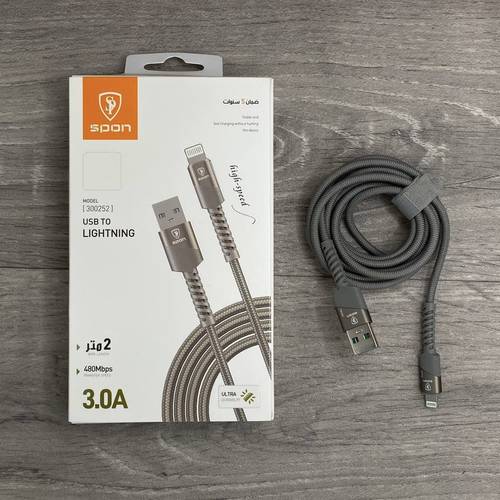 كيبل شحن SPON من يو اس بي USB-A الى لايتنينق 