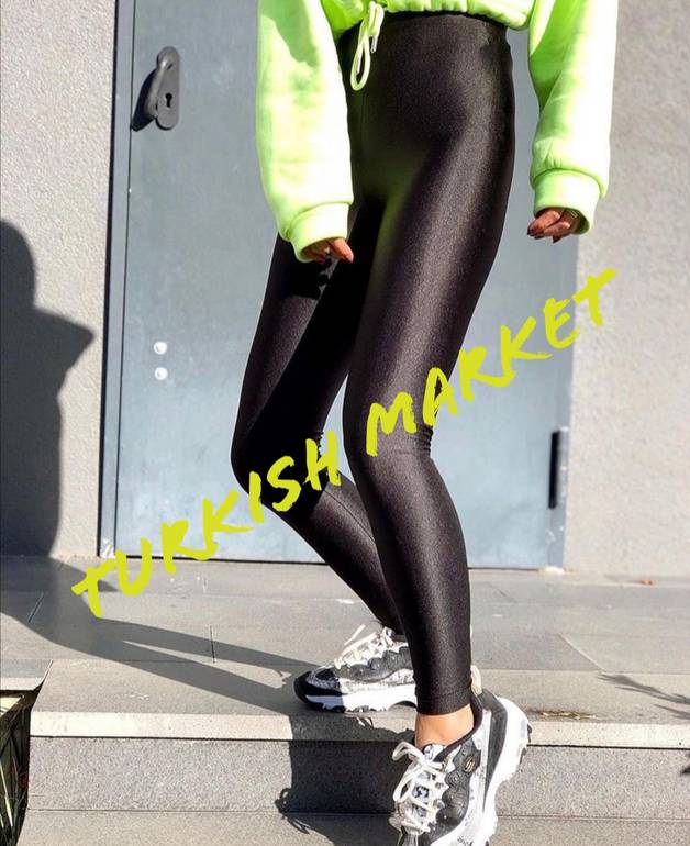 Black Metallic leggings