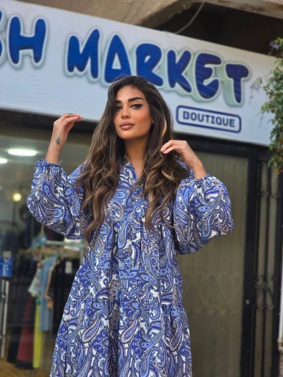 Blue Boho dress