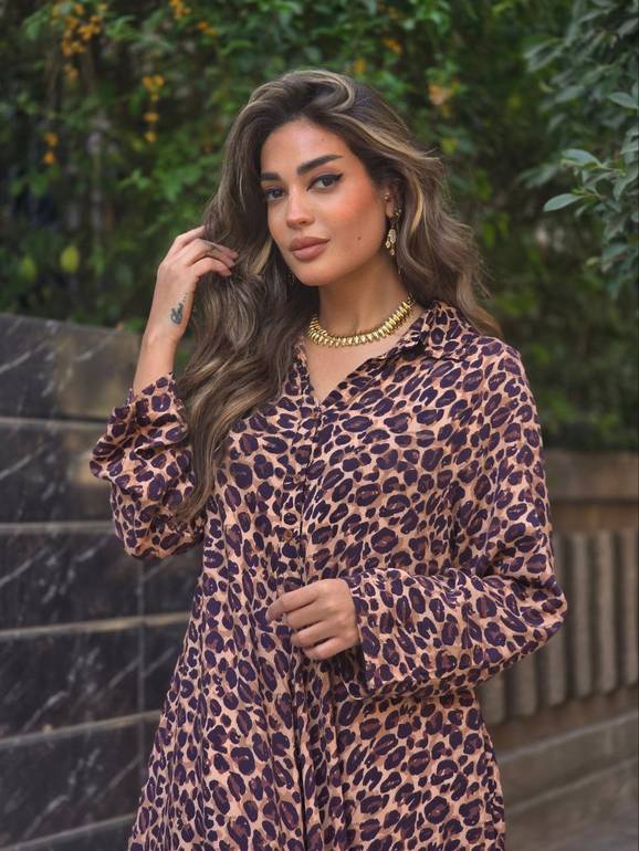 Leopard maxi dress 🐆