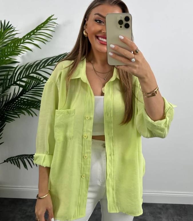 Basic Oversize Linen Shirts