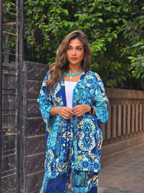 Blue boho set