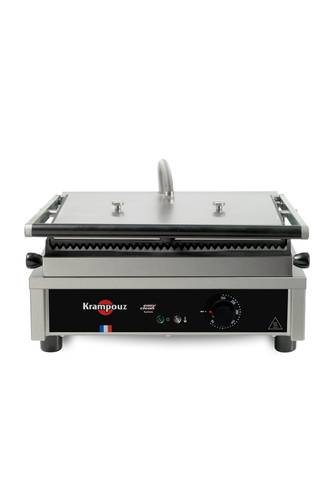 KRAMPOUZ - Medium Contact grill Panini with ribbed plates