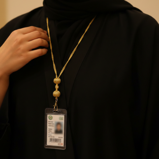 حامل البطاقات من الزري المشغول يدوياً 