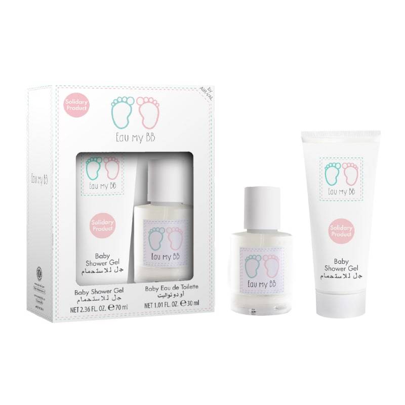 مجموعة هي Eau My BB Gift Set للأطفال (عطر أو دو تواليت 30 مل و جل استحمام 70 مل)
