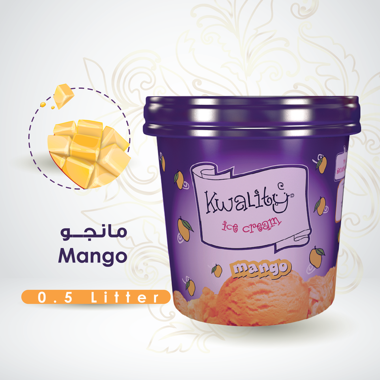 آيس كريم مانجو 1 حبة- Mango 1Pc - 500 ML