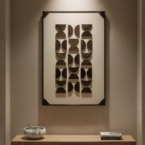 لوحة جدارية مودرن بتصميم تجريدي بارز