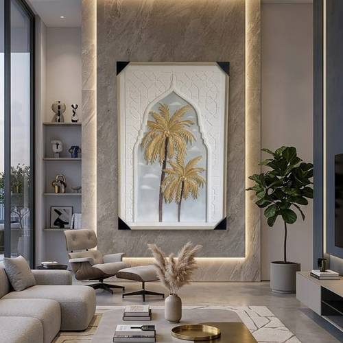لوحة جدارية فاخرة – إطار خشب طبيعي (120×80 سم)