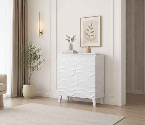 دولاب جزمه ماليزي 76سم SC-050 WHITE
