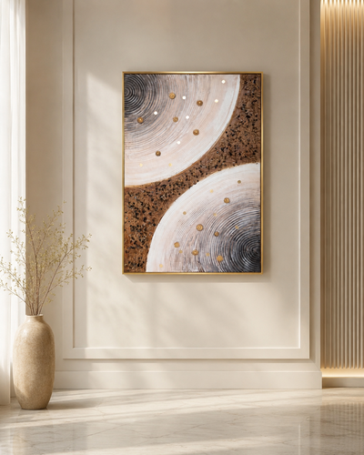 لوحات جدارية اطار ذهبي 80*120 SHW-406