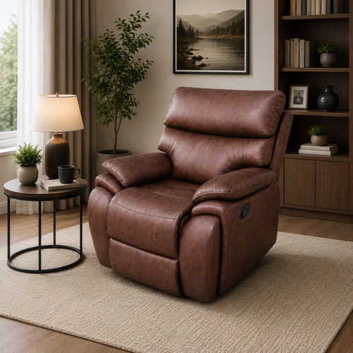كرسي استرخاء ثابت مفرد SF-13 DARK BROWN