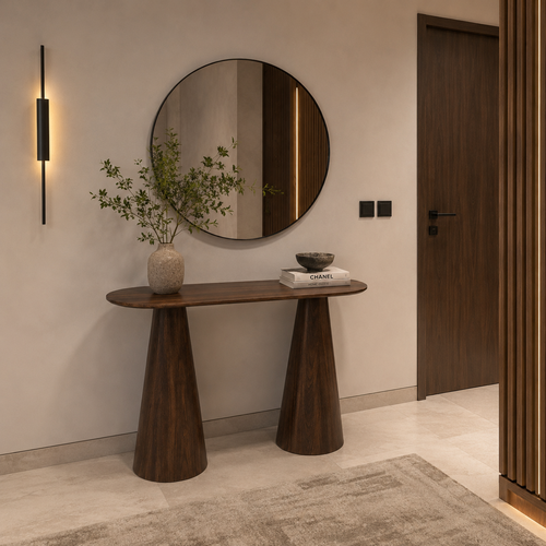 طاولة كونسول مودرن خشبية المقاس: 120 × 40 × 80 سم