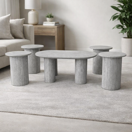 طقم طاولات مجلس خشب (XCLS-1/GREY) بتصميم عصري