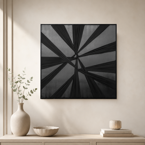 لوحات جدارية اطار اسود 100*100 SHW-423