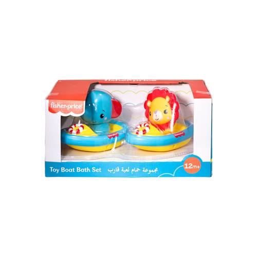 مجموعة ألعاب الاستحمام  2 قارب    - Fisher price