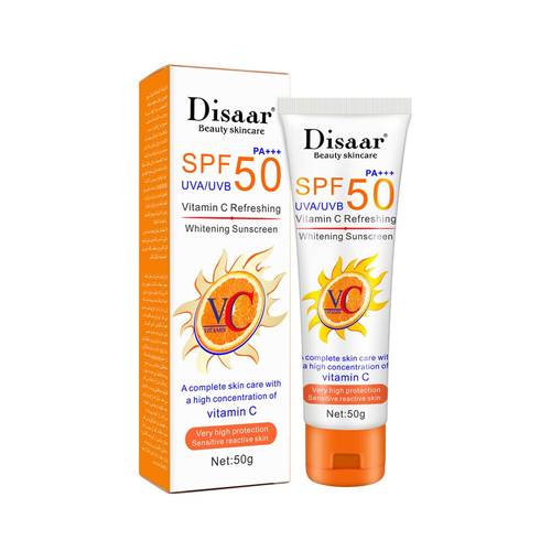 كريم واقي شمس 50 SPF وتبييض البشرة مع فيتامين سي  من ديسار 50 جرام