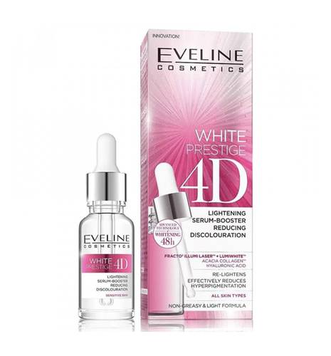 White Prestige 4D Brightening And Pigmentation Serum - by EVELINE 18 ml