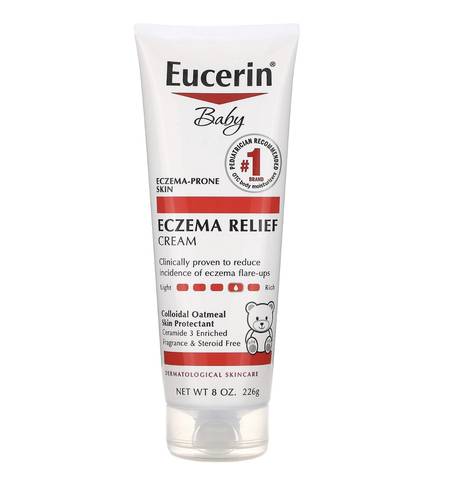 علاج الإكزيما والتهيج، للأطفال الصغار من يوسرين  خالٍ من العطور، 226 جم Eucerin