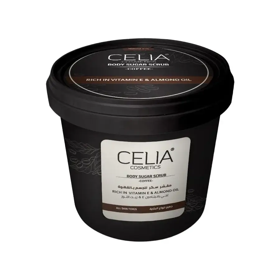 Celia Coffee & Almond Oil Sugar Scrub – 500 g