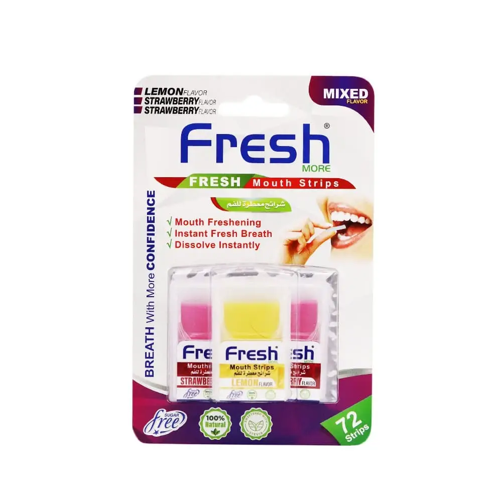 Fresh More Flavored Oral Strips – Natural Flavors